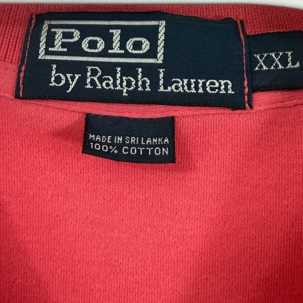 Polo By Ralph Lauren Mens XXL Short Sleeve Classic Fit Pink Polo Shirt